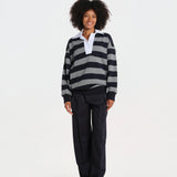 E021 felpa righe con collo E021-4097- R861 n21 