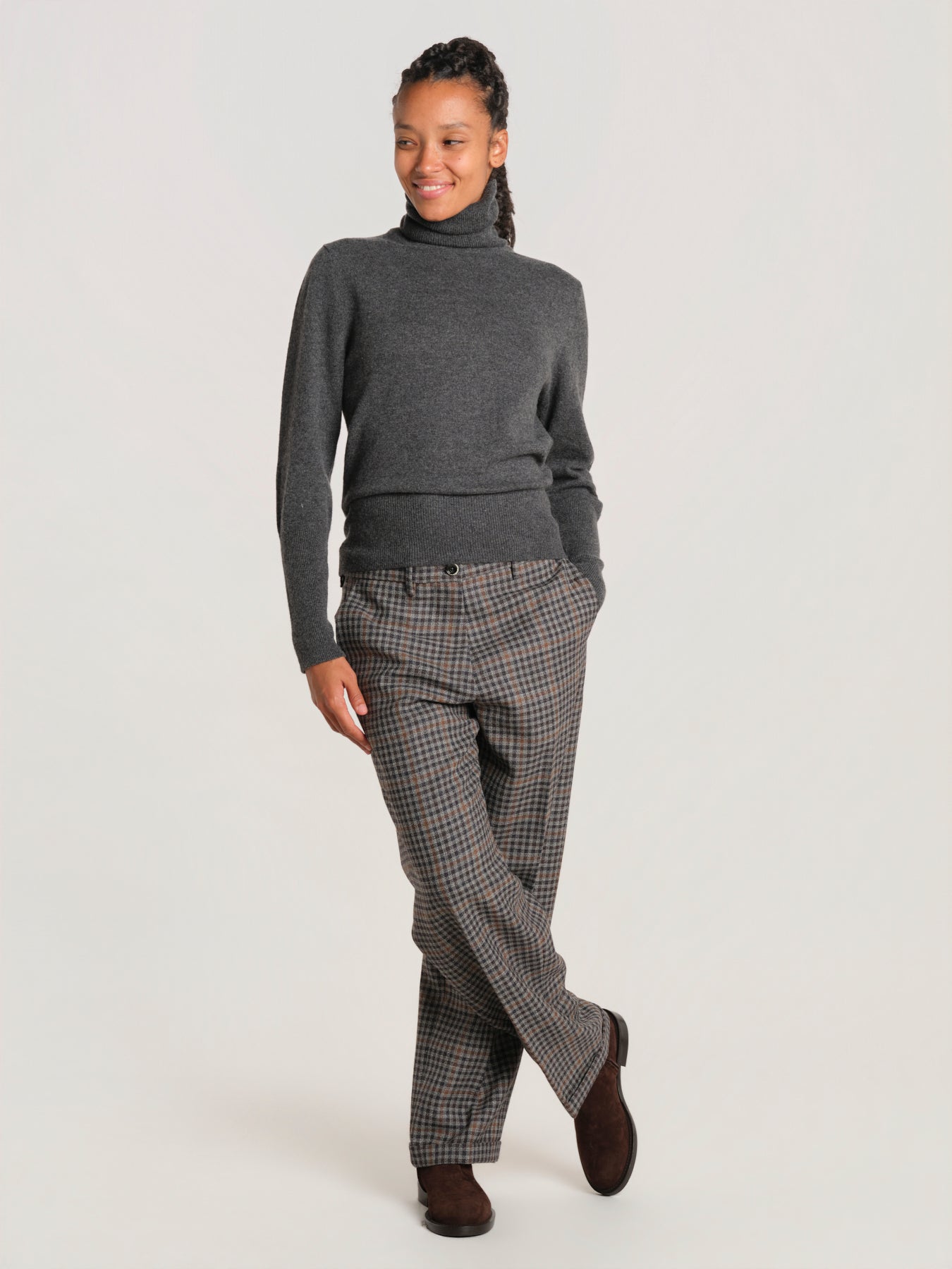 MONTANA pantalone pied de poule 9FW26 MNT15 CHECK nine in the morning 