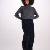 LIV pantalone velluto liscio over con elastico LIV DYED XV03 040 ps don't forget me 