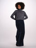 LIV pantalone velluto liscio over con elastico