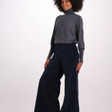 LIV pantalone velluto liscio over con elastico LIV DYED XV03 040 ps don't forget me 