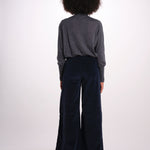 LIV pantalone velluto liscio over con elastico LIV DYED XV03 040 ps don't forget me 