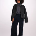 LIV pantalone velluto liscio over con elastico LIV DYED XV03 040 ps don't forget me 