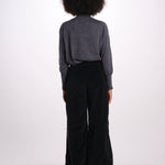 LIV pantalone velluto liscio over con elastico LIV DYED XV03 099 ps don't forget me 