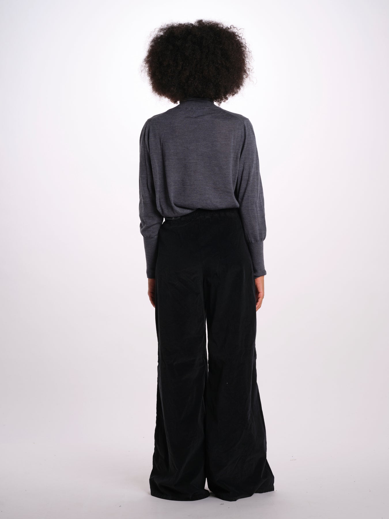 LIV pantalone velluto liscio over con elastico LIV DYED XV03 099 ps don't forget me 