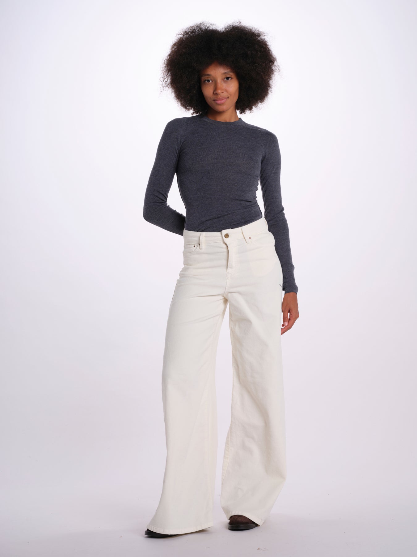 SERENA pantalone over velluto 2000 righe SERENA DYED XV01 043 ps don't forget me 