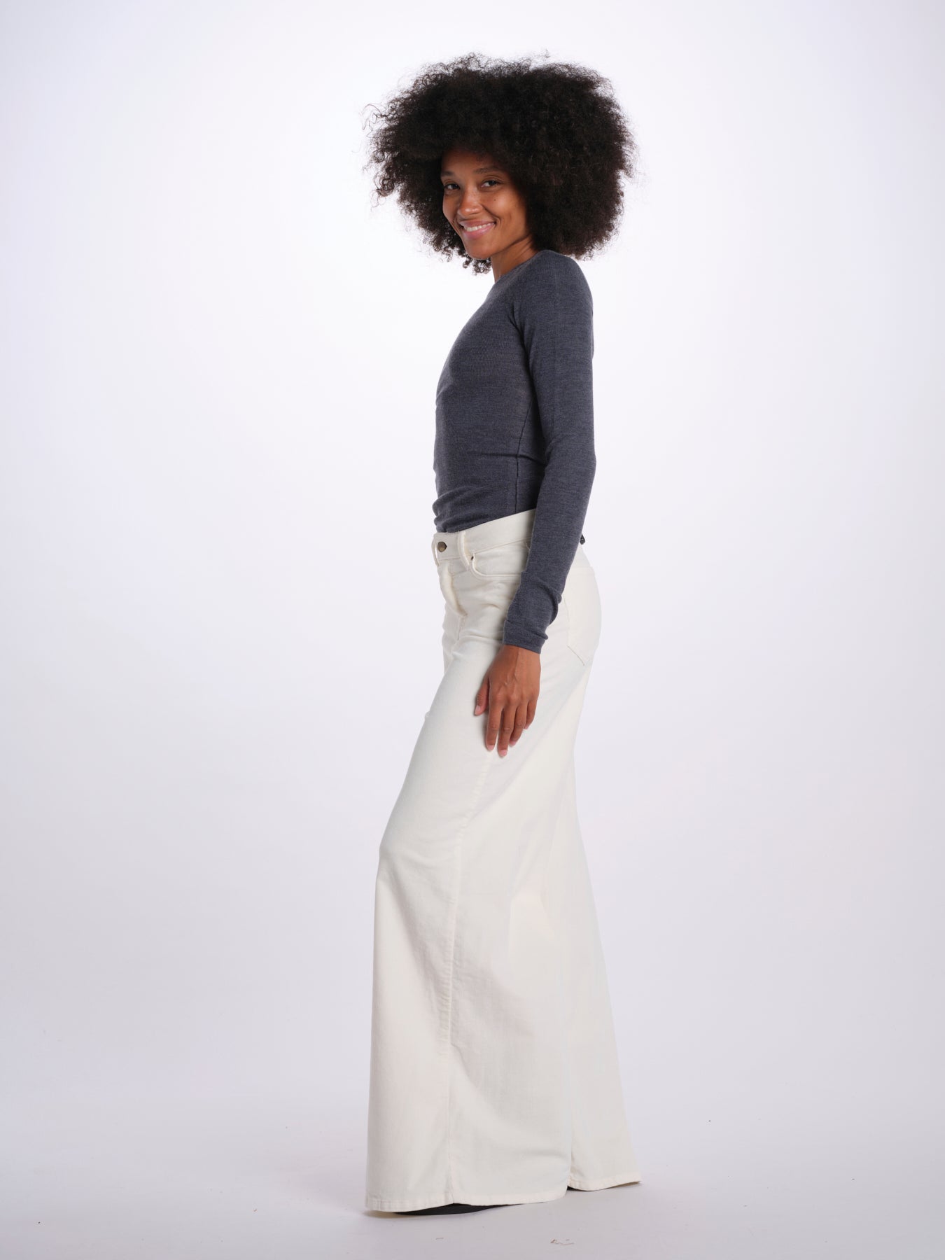SERENA pantalone over velluto 2000 righe SERENA DYED XV01 043 ps don't forget me 