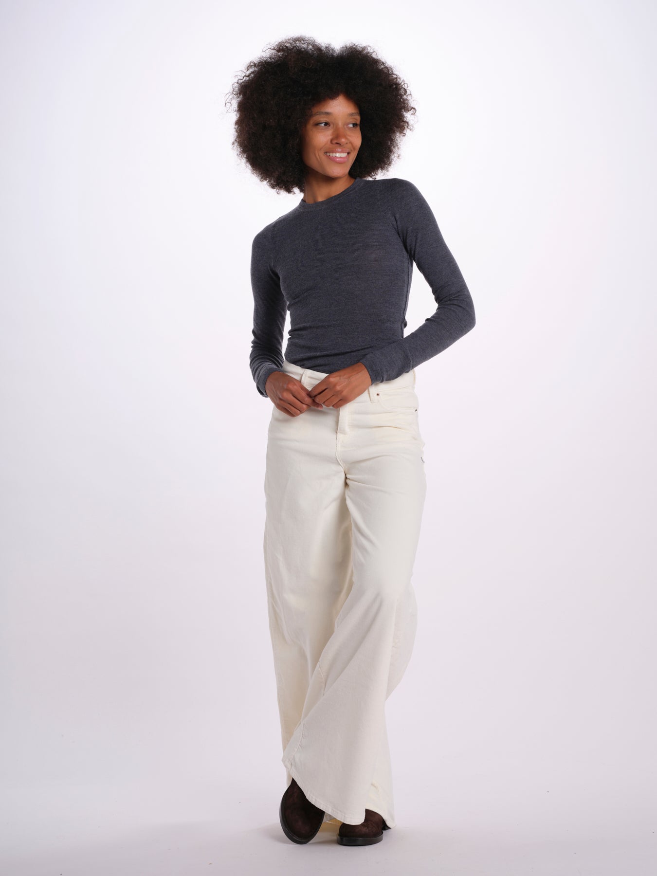 SERENA pantalone over velluto 2000 righe SERENA DYED XV01 043 ps don't forget me 
