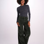 SERENA pantalone over velluto 2000 righe SERENA DYED XV01 131 ps don't forget me 