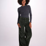 SERENA pantalone over velluto 2000 righe SERENA DYED XV01 131 ps don't forget me 