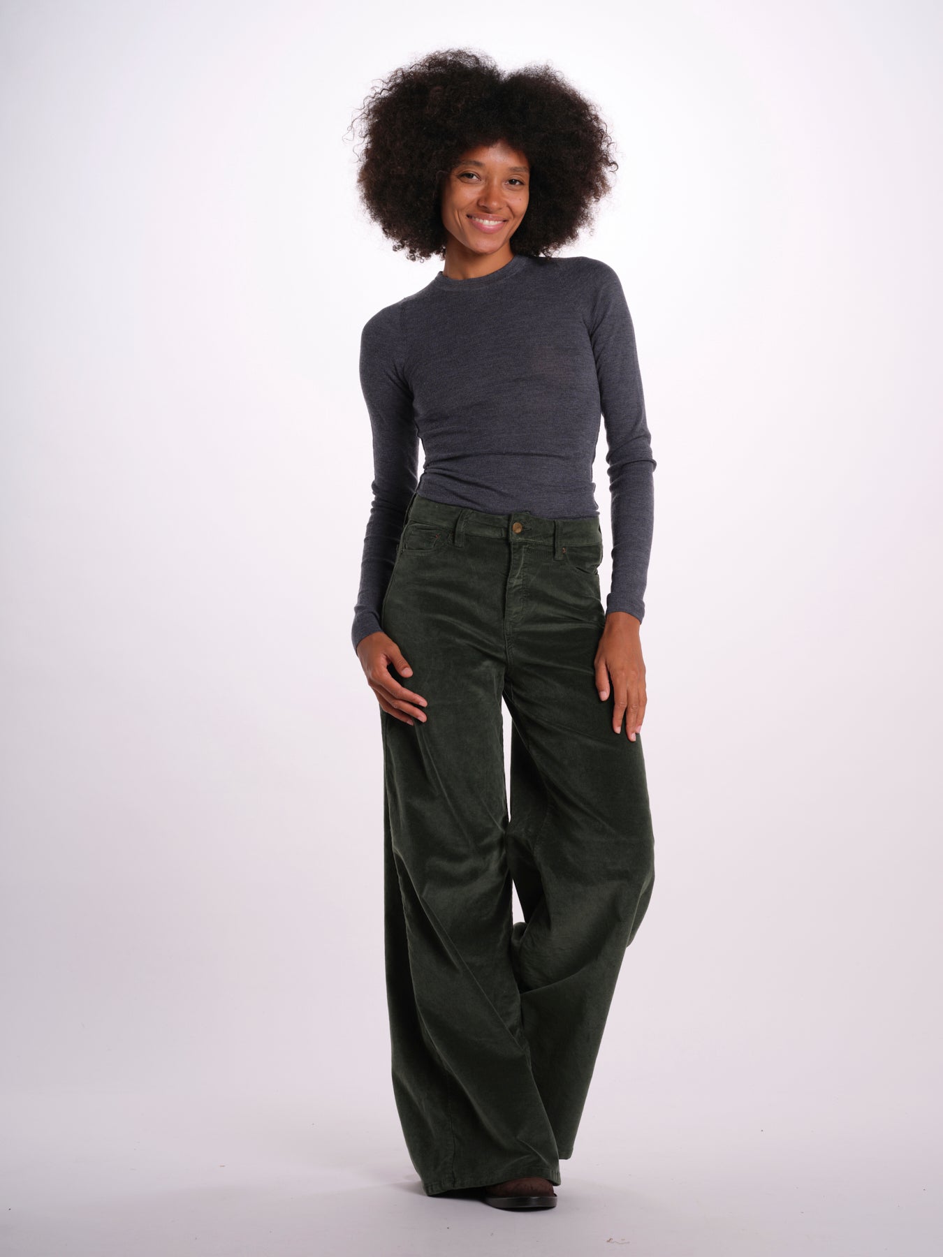 SERENA pantalone over velluto 2000 righe SERENA DYED XV01 131 ps don't forget me 