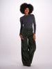 SERENA pantalone over velluto 2000 righe