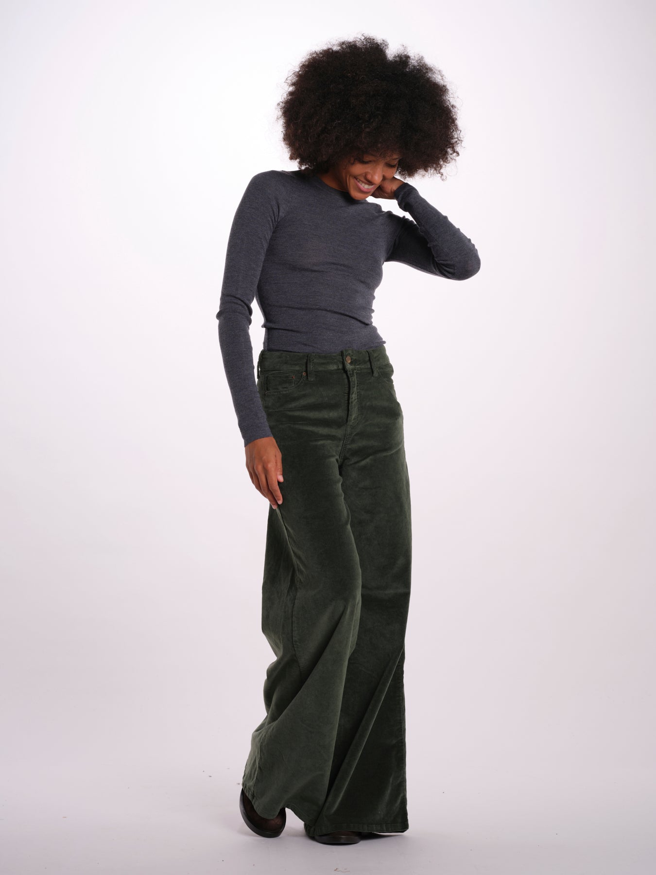 SERENA pantalone over velluto 2000 righe SERENA DYED XV01 131 ps don't forget me 