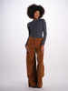 SERENA pantalone over velluto 2000 righe
