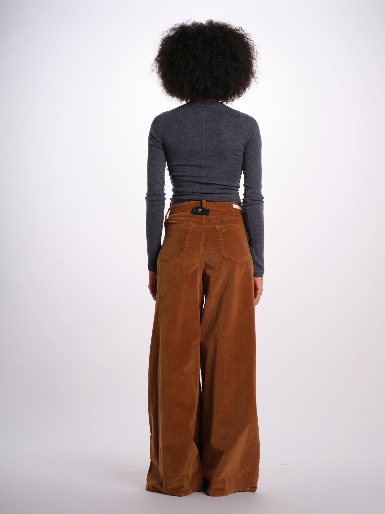 SERENA pantalone over velluto 2000 righe SERENA DYED XV01 190 ps don't forget me 