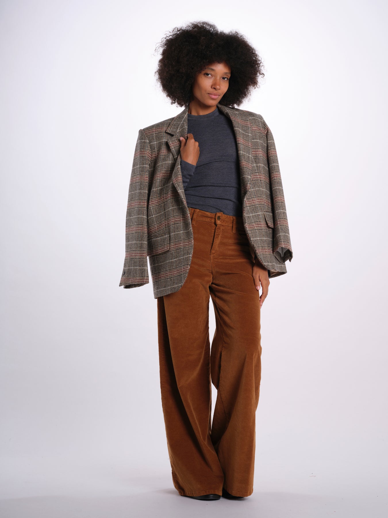 SERENA pantalone over velluto 2000 righe SERENA DYED XV01 190 ps don't forget me 