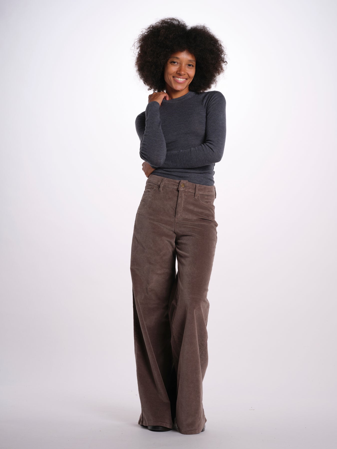 SERENA pantalone over velluto 2000 righe SERENA DYED XV01 194 ps don't forget me 