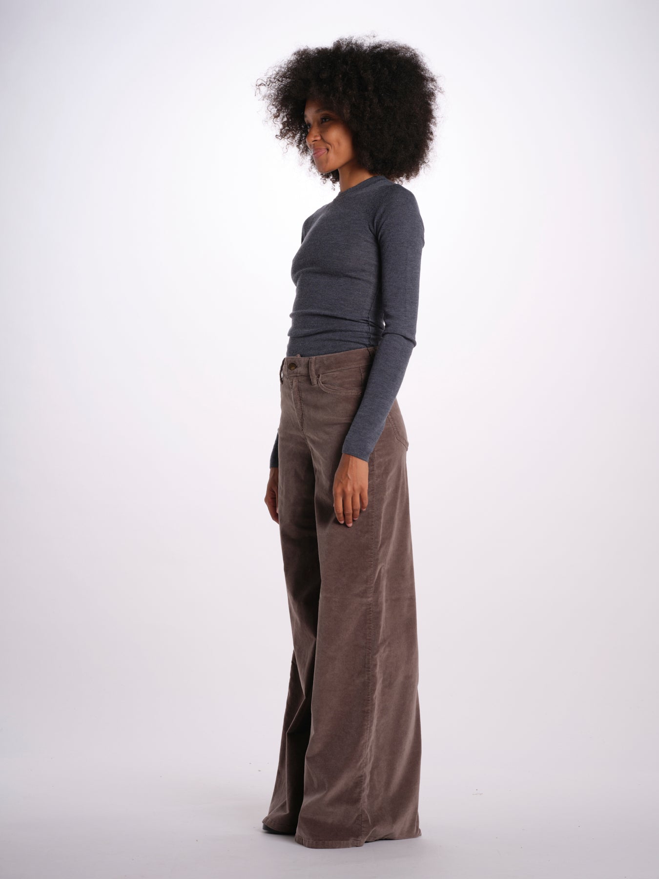 SERENA pantalone over velluto 2000 righe SERENA DYED XV01 194 ps don't forget me 