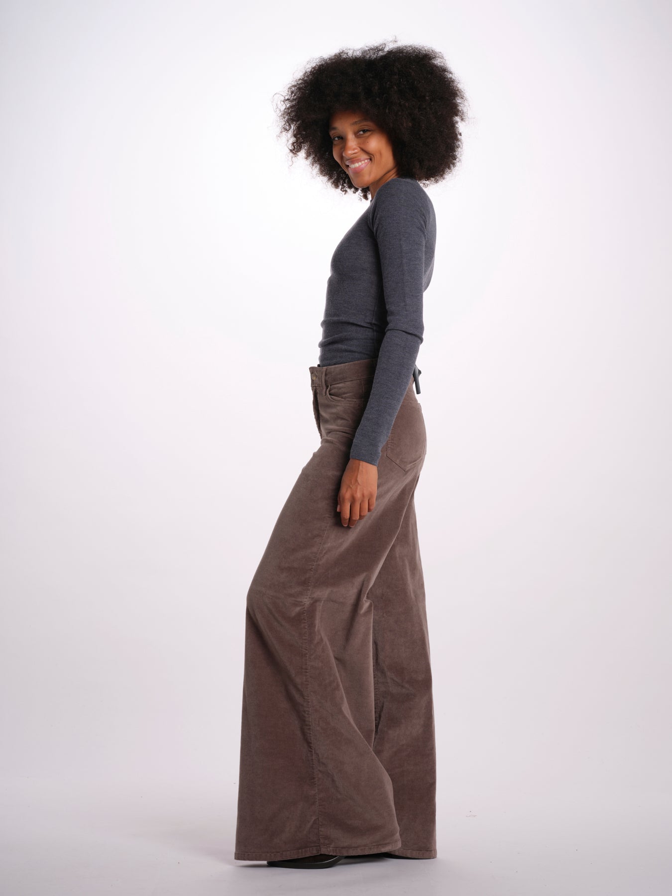 SERENA pantalone over velluto 2000 righe SERENA DYED XV01 194 ps don't forget me 