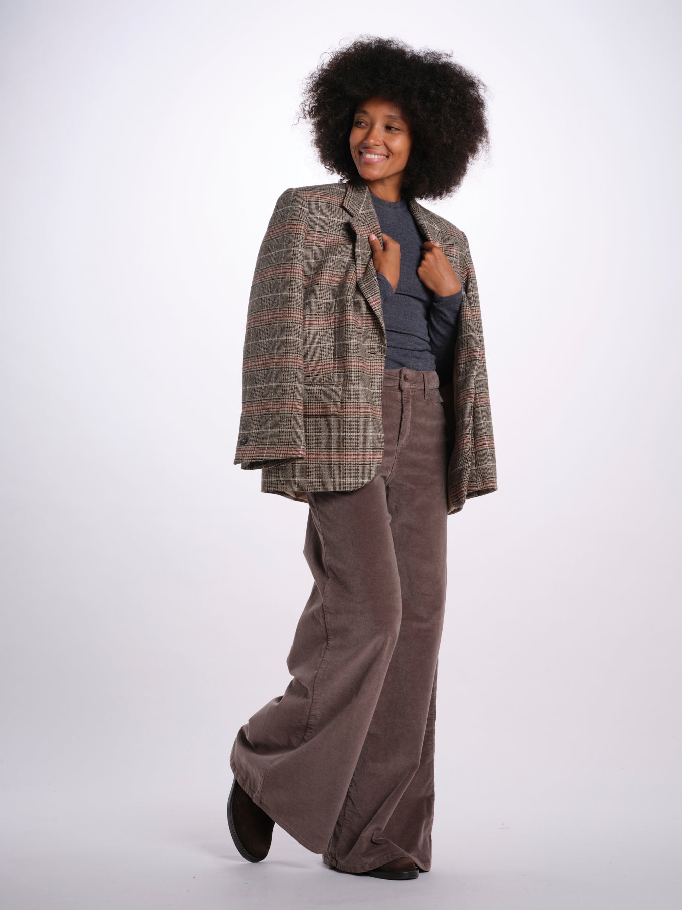 SERENA pantalone over velluto 2000 righe SERENA DYED XV01 194 ps don't forget me 