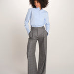MAFALDA pantalone 2 pinces flanella quadri 357 10153 50 quelledue 