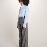 MAFALDA pantalone 2 pinces flanella quadri 357 10153 50 quelledue 