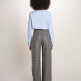 MAFALDA pantalone 2 pinces flanella quadri 357 10153 50 quelledue 