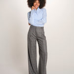 MAFALDA pantalone 2 pinces flanella quadri 357 10153 50 quelledue 