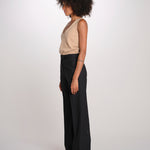 OTTAVIA pantalone dritto con nervatura 673 120 3 quelledue 