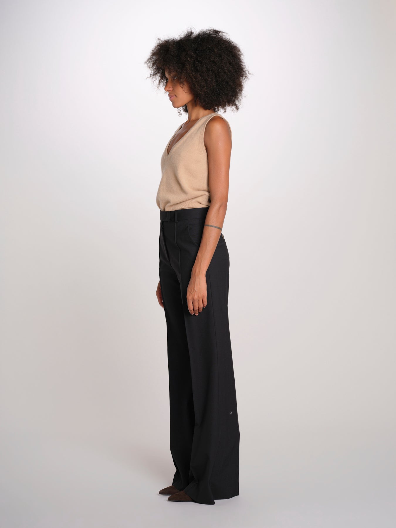 OTTAVIA pantalone dritto con nervatura 673 120 3 quelledue 
