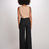 OTTAVIA pantalone dritto con nervatura 673 120 3 quelledue 
