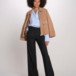 OTTAVIA pantalone dritto con nervatura 673 120 3 quelledue 