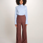 OTTAVIA pantalone dritto con nervatura 673 120 78 quelledue 