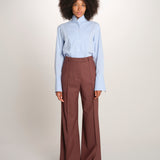 OTTAVIA pantalone dritto con nervatura 673 120 78 quelledue 