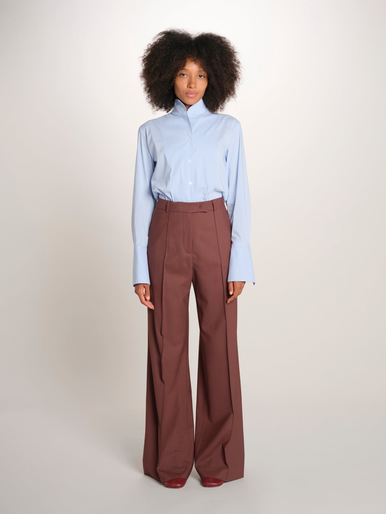OTTAVIA pantalone dritto con nervatura 673 120 78 quelledue 