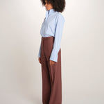 OTTAVIA pantalone dritto con nervatura 673 120 78 quelledue 