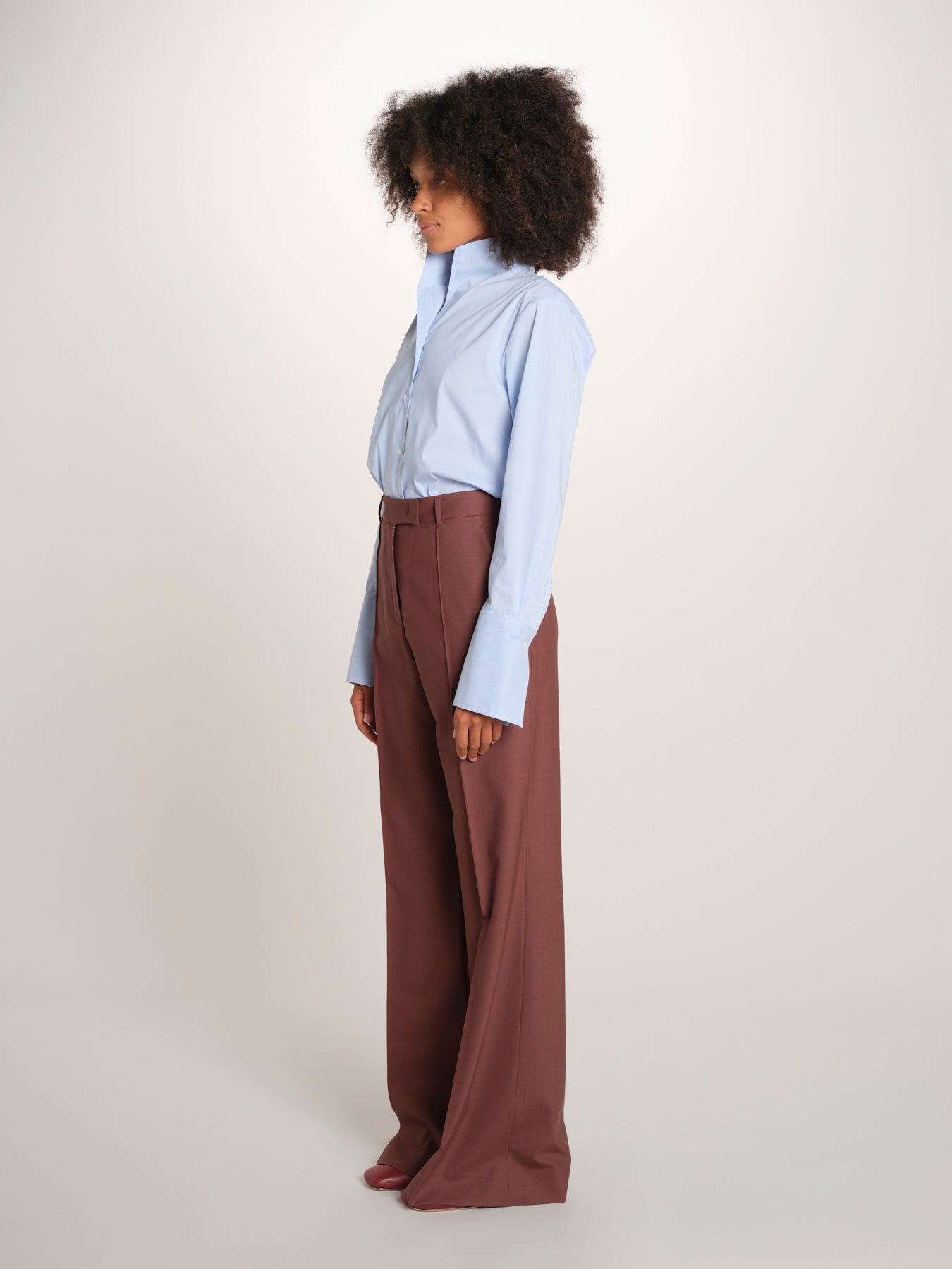 OTTAVIA pantalone dritto con nervatura 673 120 78 quelledue 