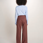OTTAVIA pantalone dritto con nervatura 673 120 78 quelledue 