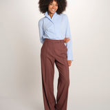OTTAVIA pantalone dritto con nervatura 673 120 78 quelledue 