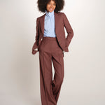 OTTAVIA pantalone dritto con nervatura 673 120 78 quelledue 