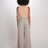MONIQUE pantalone doppia pinces tela lana 689 339 185 quelledue 