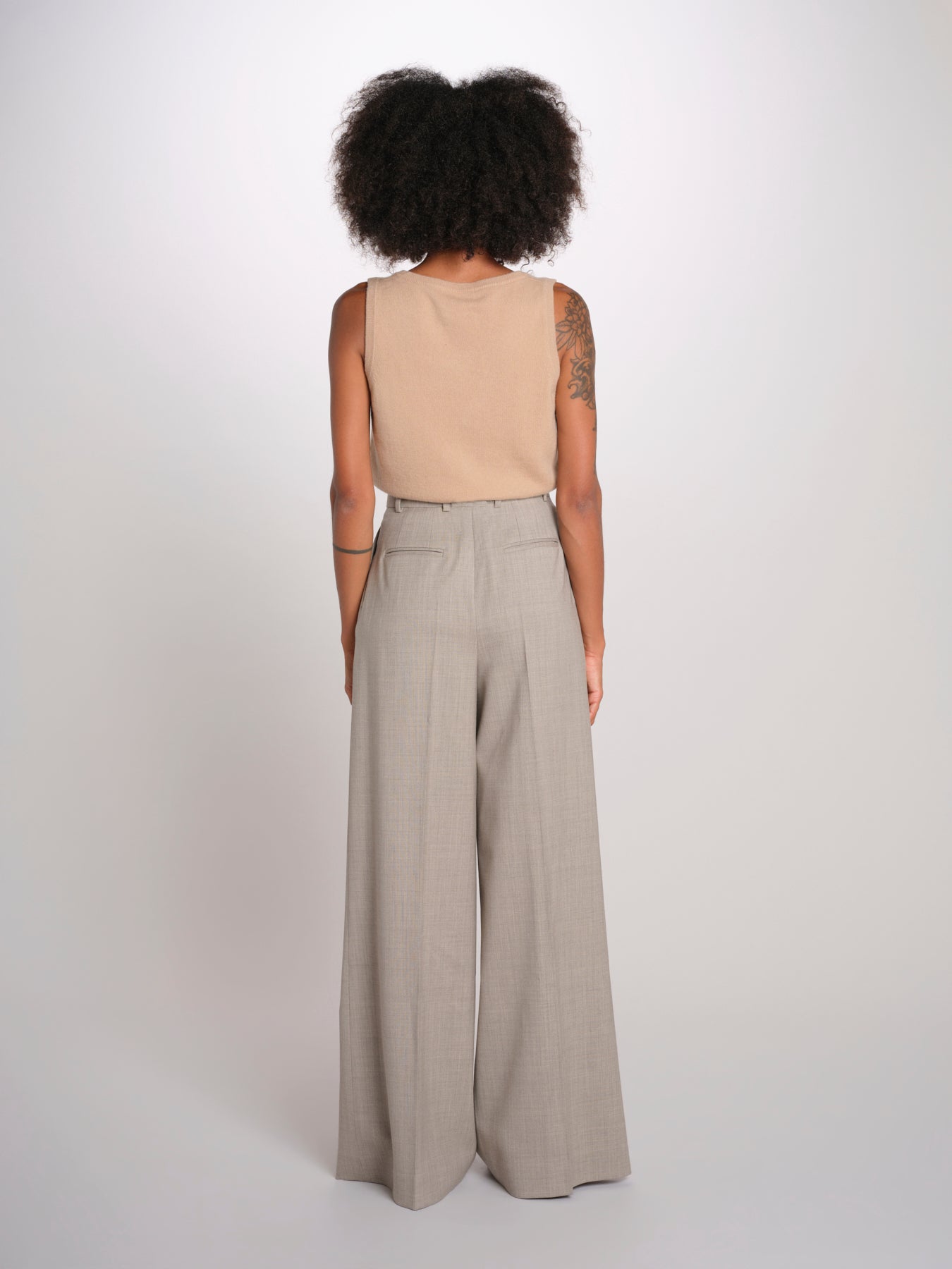 MONIQUE pantalone doppia pinces tela lana 689 339 185 quelledue 