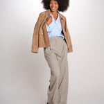 MONIQUE pantalone doppia pinces tela lana 689 339 185 quelledue 