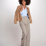 MONIQUE pantalone doppia pinces tela lana 689 339 185 quelledue 