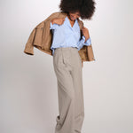 MONIQUE pantalone doppia pinces tela lana 689 339 185 quelledue 