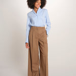MONIQUE pantalone doppia pinces tela lana 689 339 18 quelledue 