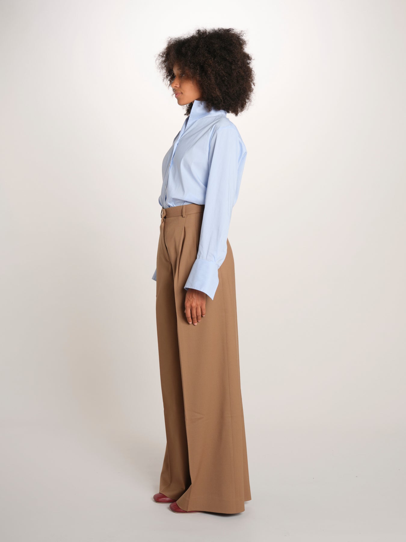 MONIQUE pantalone doppia pinces tela lana 689 339 18 quelledue 