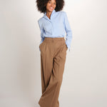 MONIQUE pantalone doppia pinces tela lana 689 339 18 quelledue 