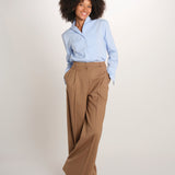 MONIQUE pantalone doppia pinces tela lana 689 339 18 quelledue 