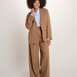MONIQUE pantalone doppia pinces tela lana 689 339 18 quelledue 